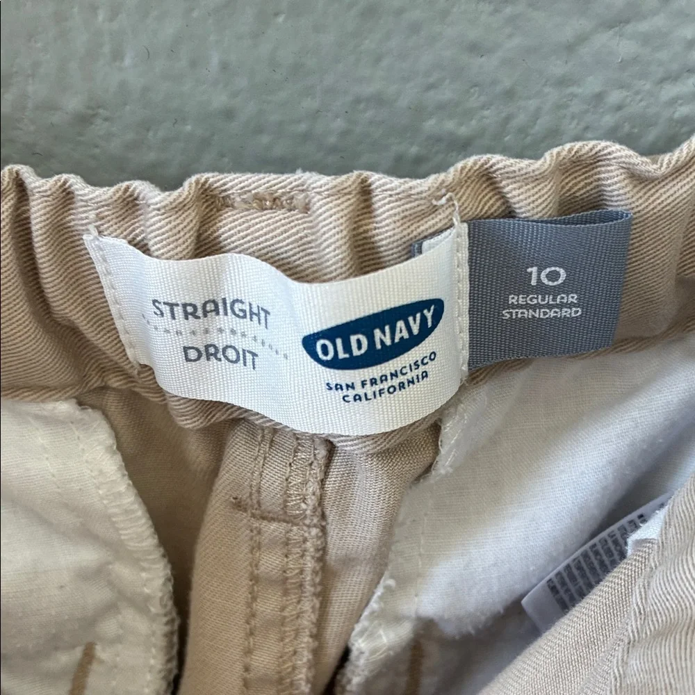 Old Navy Kid’s Straight Droit Tan School Uniform Pants Size 10